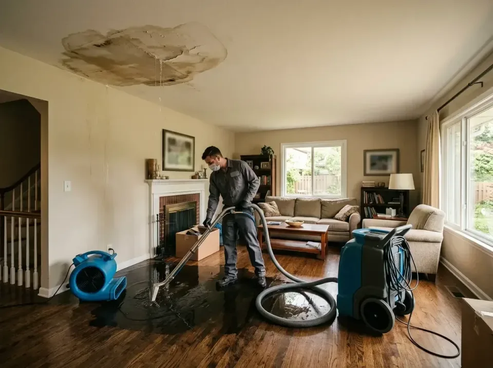 attic-pipe-burst-ceiling-drip-008 — frequently asked questions, Water Damage Restoration & Carpet Care in Flossmoor, IL